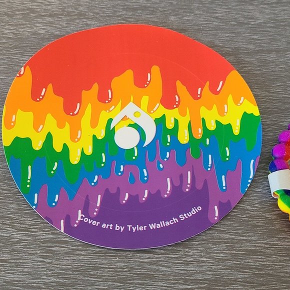 Lokai Bracelet Rainbow Swirl NWT Size Medium Fashion Silicone Slip On - Picture 3 of 6